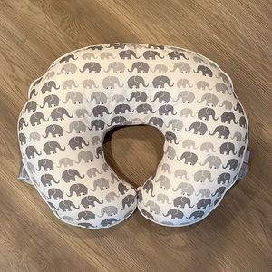 Elephant Boppy nursing pillow and cover.